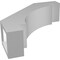 Ekena Millwork 3 1/2-in. W x 12-in. D x 12-in. H Merced Architectural Grade PVC Knee Brace BRCP035X12X12MRC - alternate 4